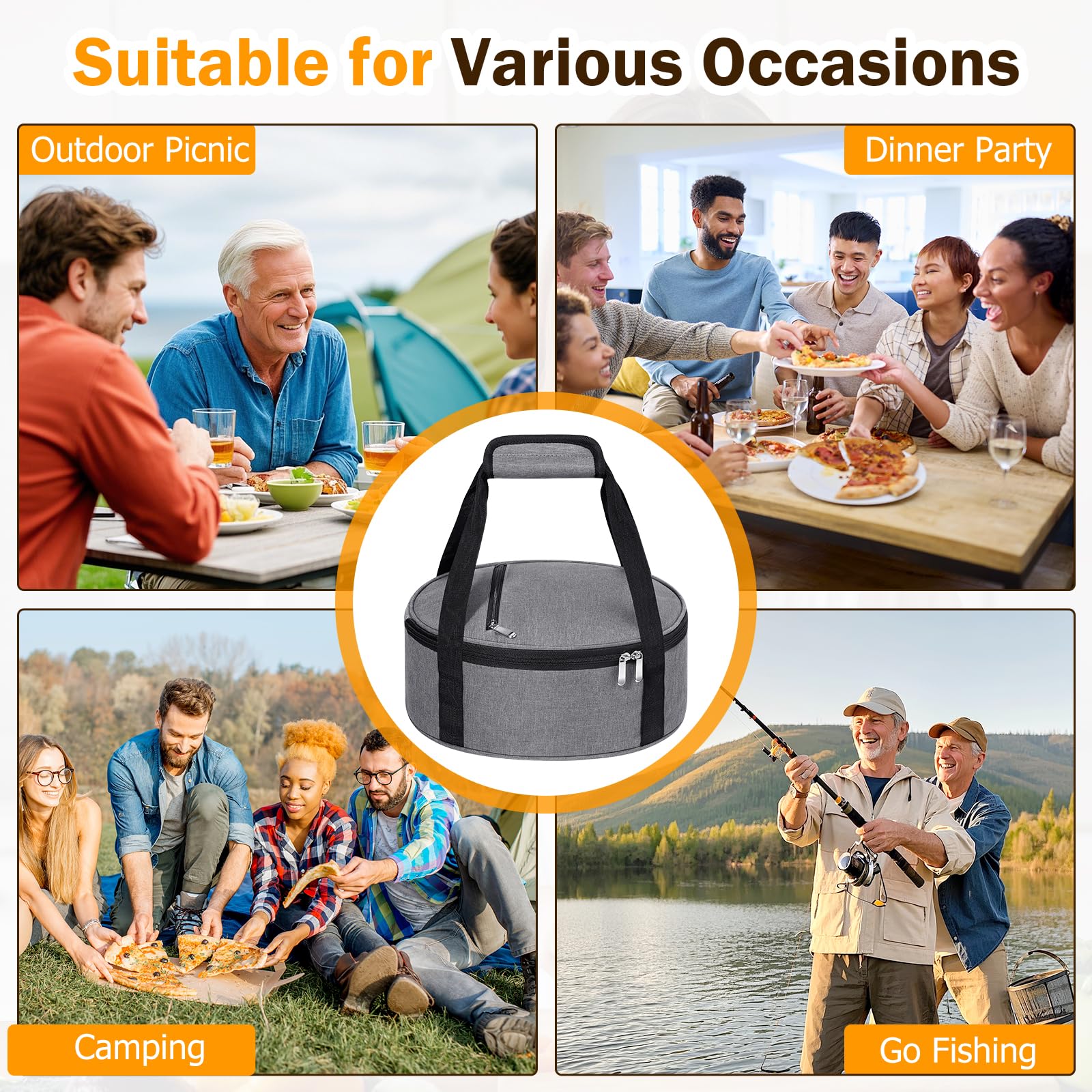 MIAOJIE padded dual handles provide comfortable carrying for long trips