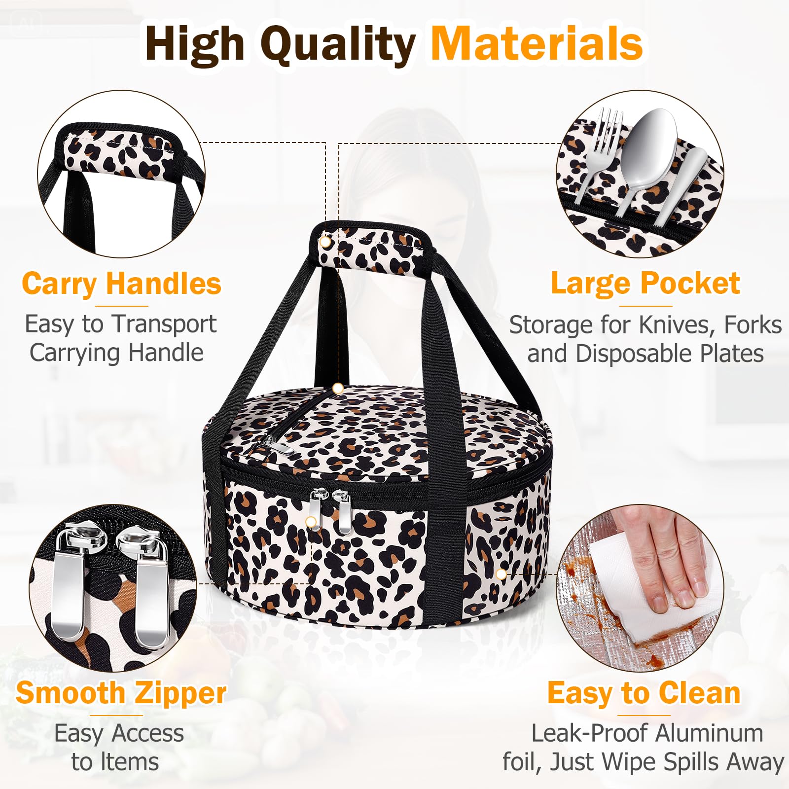 MIAOJIE two-way zipper design for easy access and reduced spills