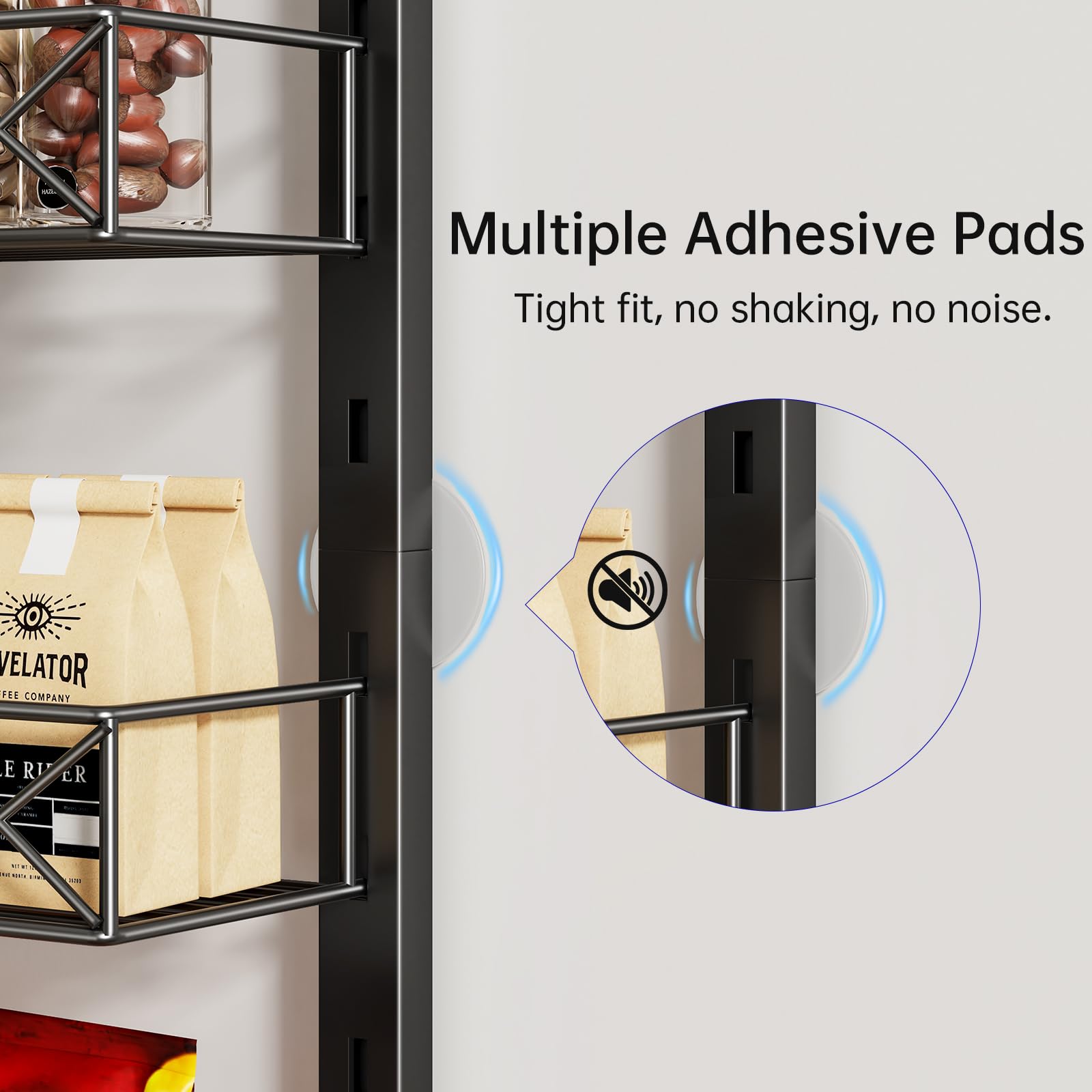 MIAOLI adjustable baskets demonstrating flexible height for diverse items