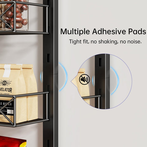 MIAOLI adjustable baskets demonstrating flexible height for diverse items