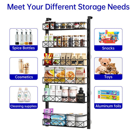 MIAOLI spice bottles storage on the door shelf