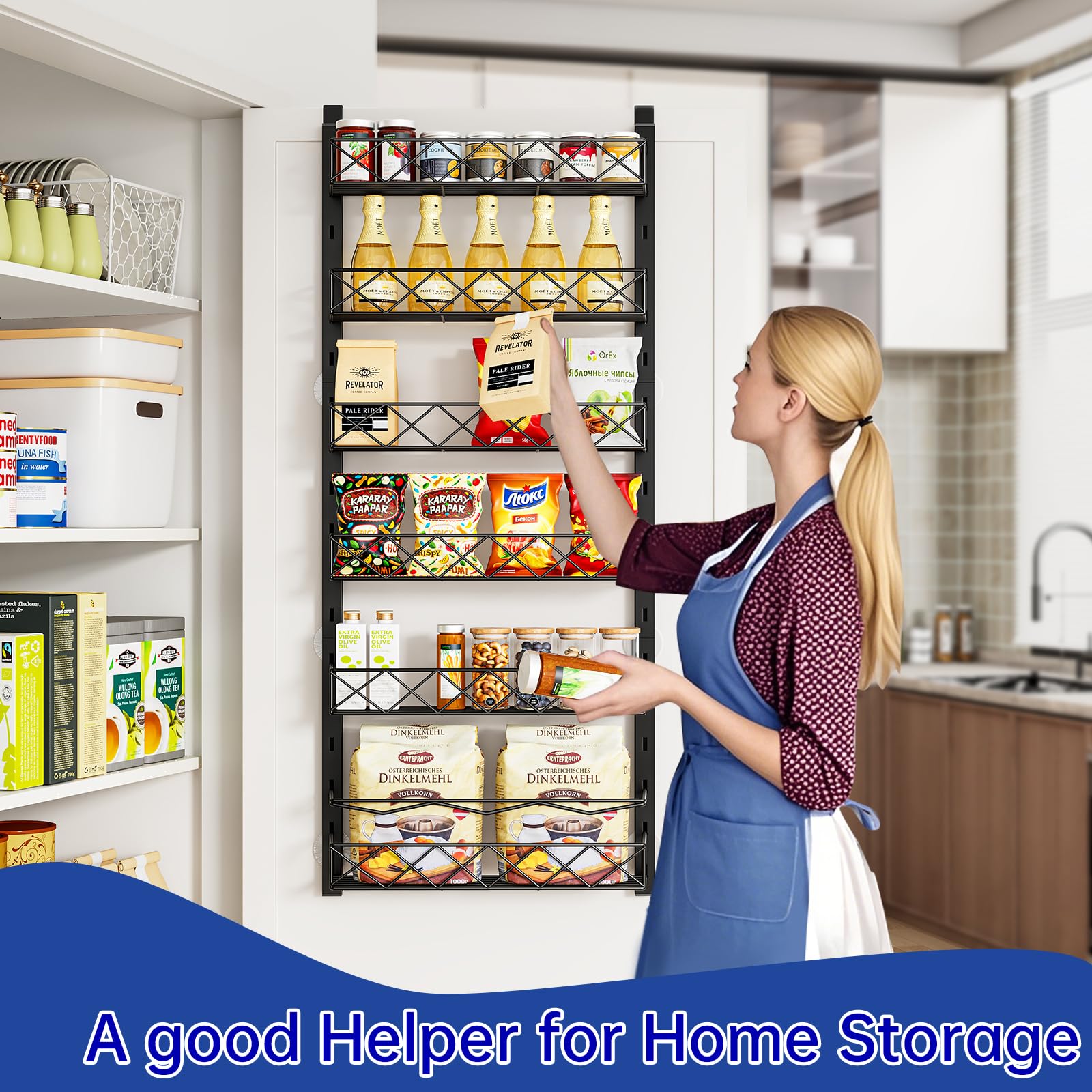 MIAOLI kitchen storage use holding cans and snacks on the door