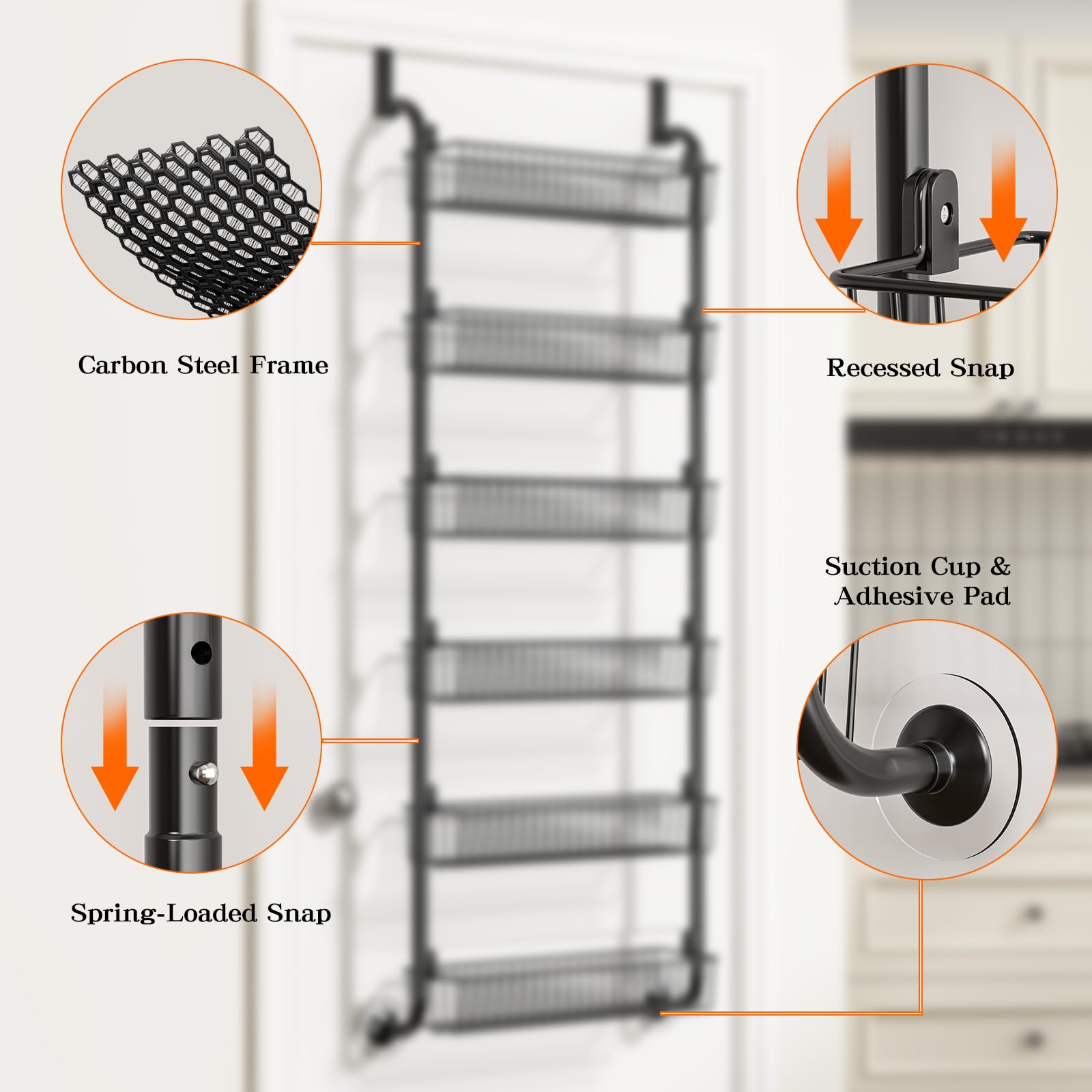 MIAOLI six-tier design fits jars, bottles, and cosmetics