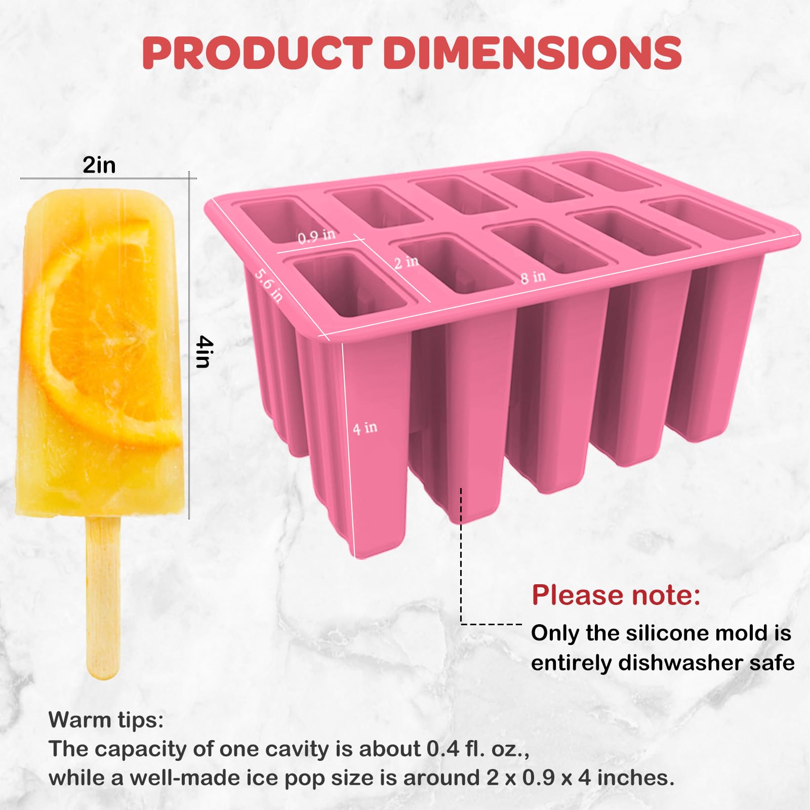 Miaowoof hollow shank design mold helps shape popsicles neatly