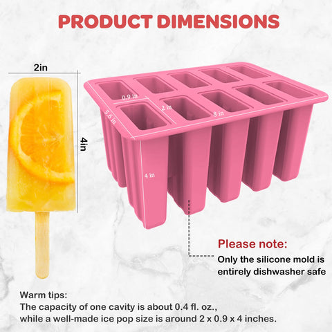 Miaowoof hollow shank design mold helps shape popsicles neatly