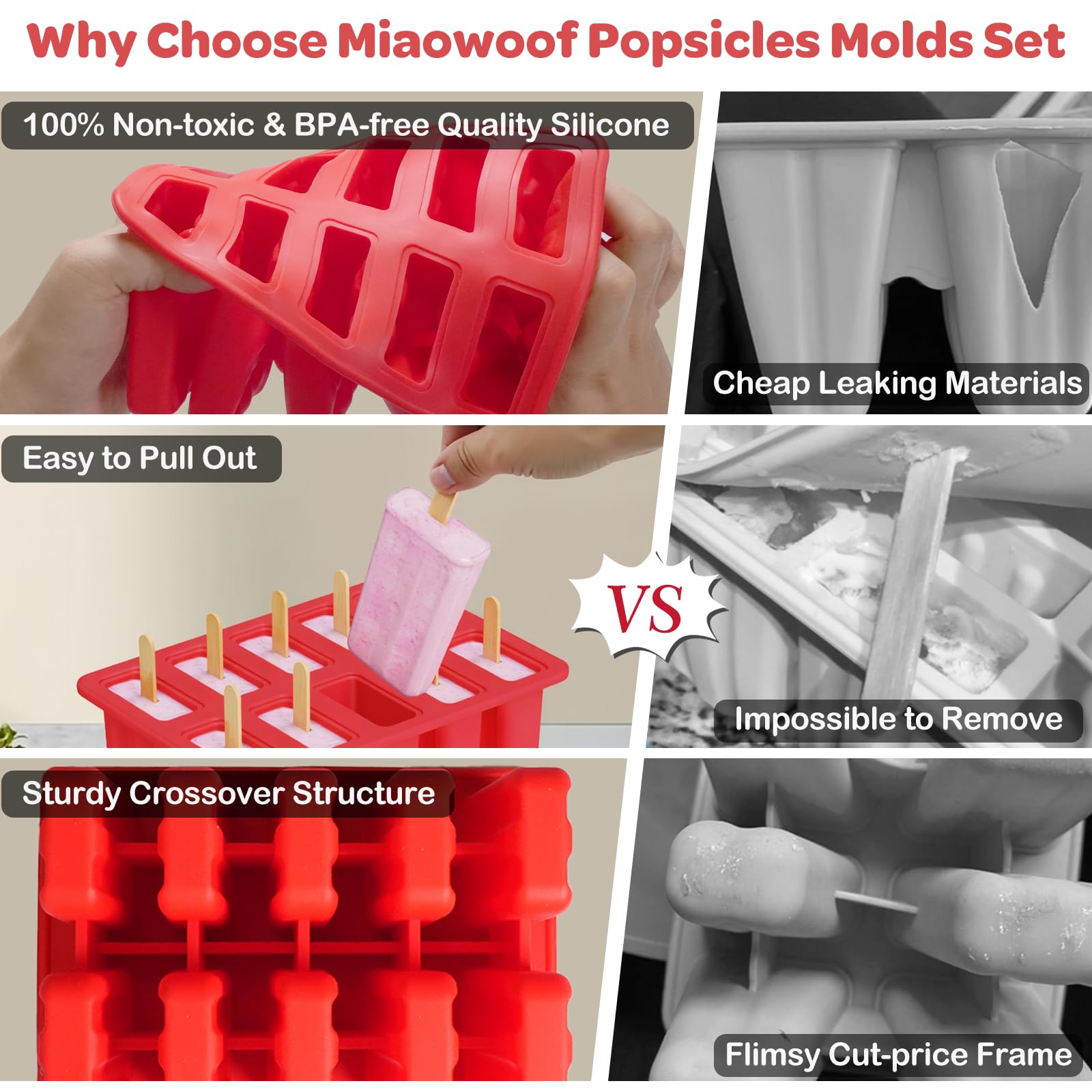 Miaowoof bags and molds enabling batch storage for easy party prep