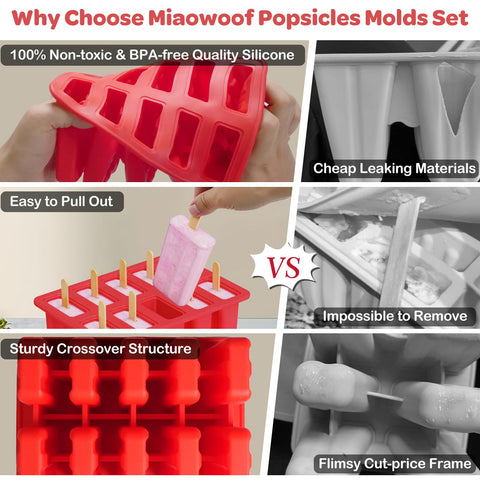 Miaowoof bags and molds enabling batch storage for easy party prep
