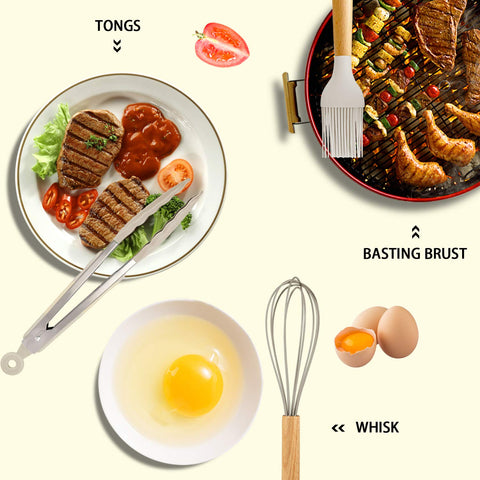MIBOTE holder keeps tools organized, saving counter space during cooking.