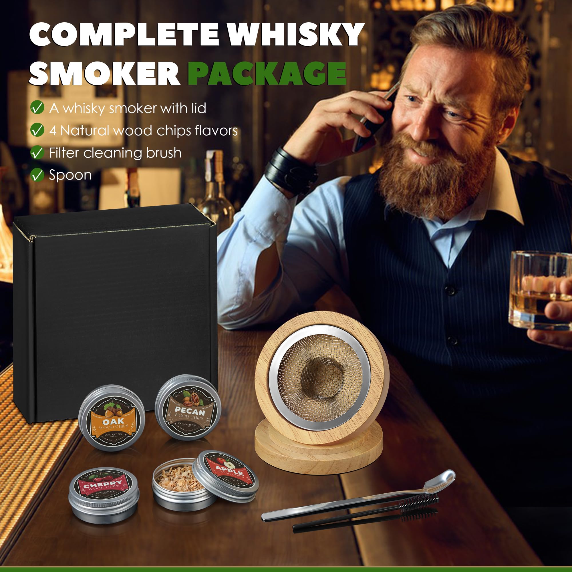 Micanlo compact-bar accessory for easy smoky flavor at gatherings.