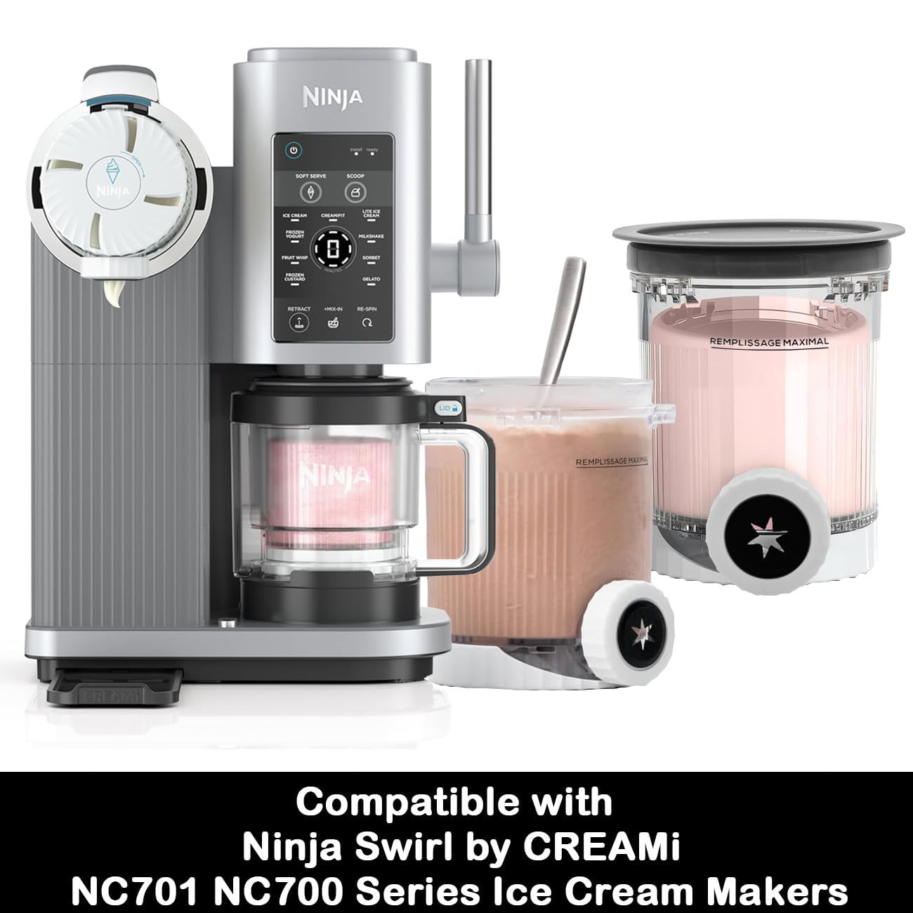 MICEAN BPA-free pint containers are dishwasher-safe for quick cleanup after desserts.