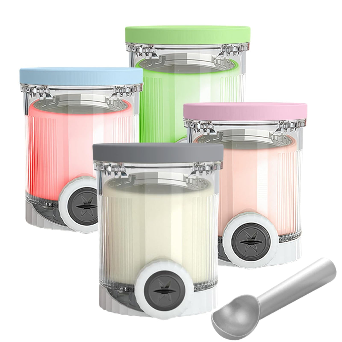 MICEAN Creami pints for Ninja NC700/NC701 enable convenient reusable storage for frozen treats.