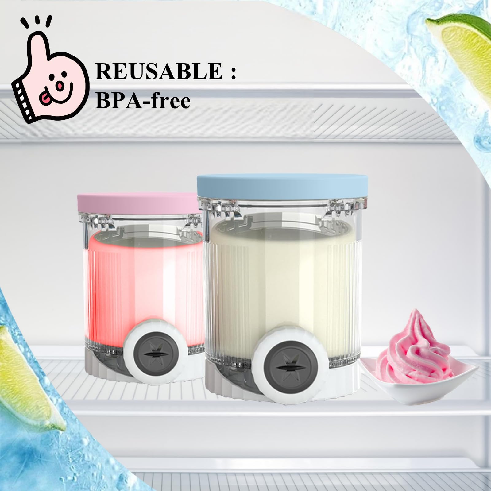 MICEAN four-pack pints offer versatile options for multiple frozen treats at once.