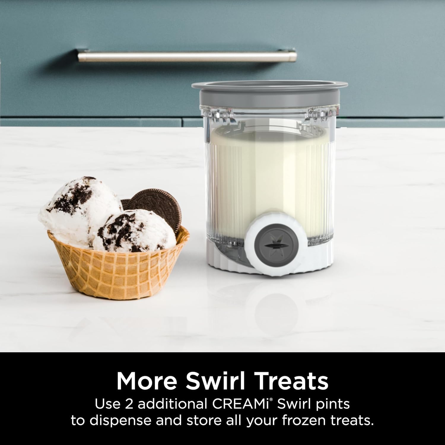 MICEAN swirl nozzles included help swirl soft serve with the Ninja NC700.