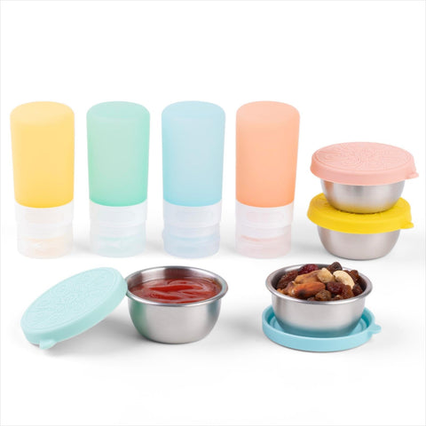 MICEBAY 8-pack dressing bottles for on-the-go meals and dressings