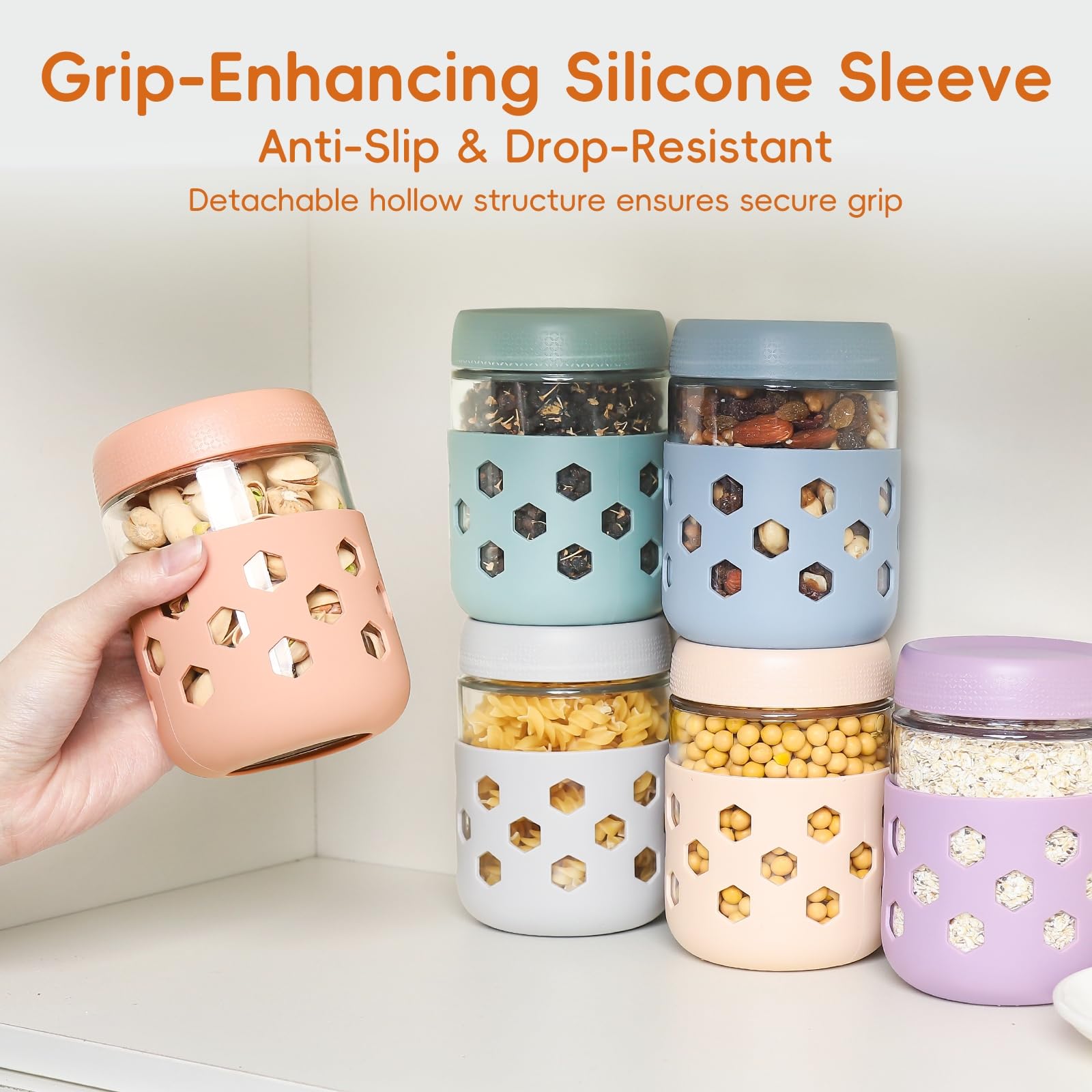 MICEBAY BPA-free glass jar for durable, eco-friendly meal prep