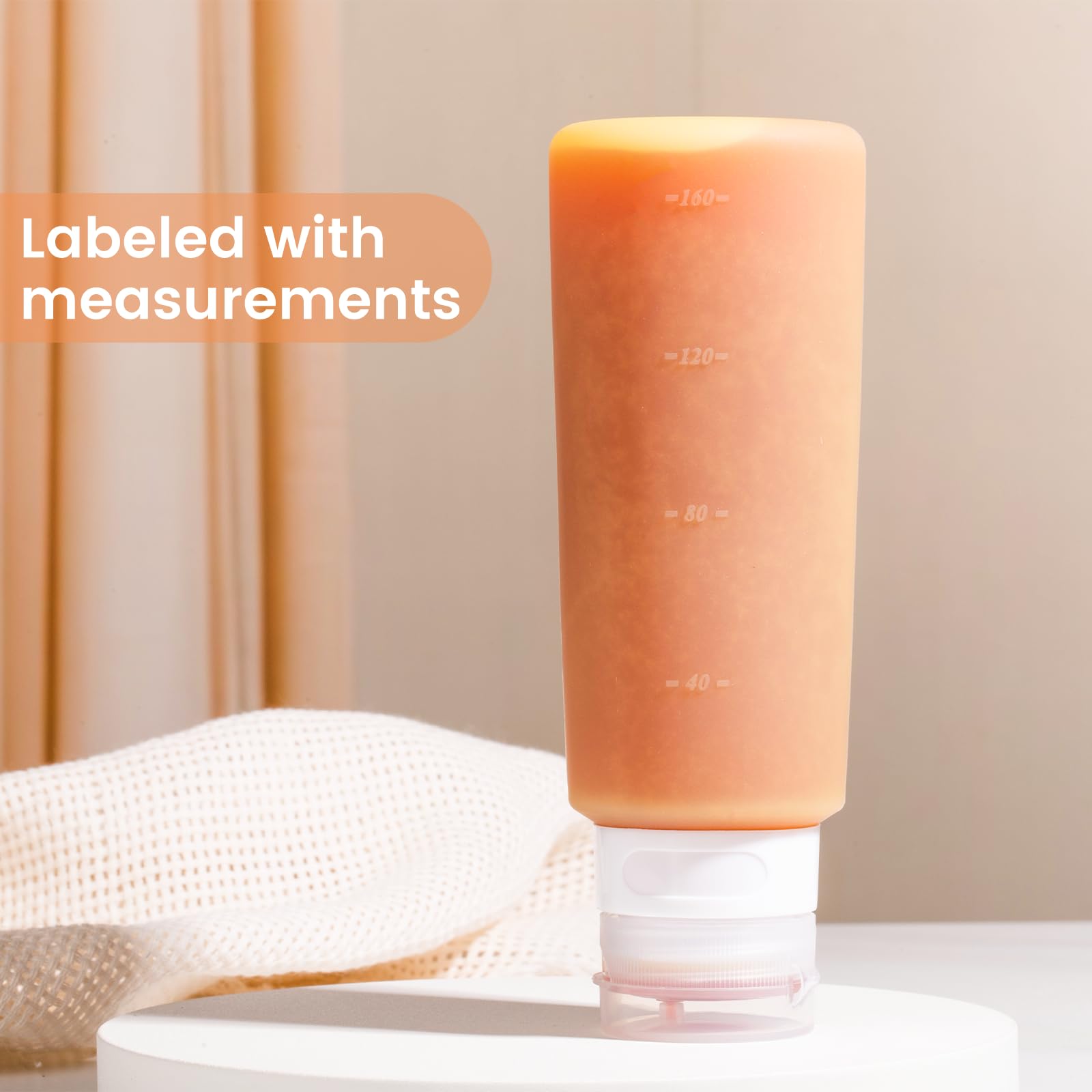 MICEBAY bottle with measurement scale for precise portion control