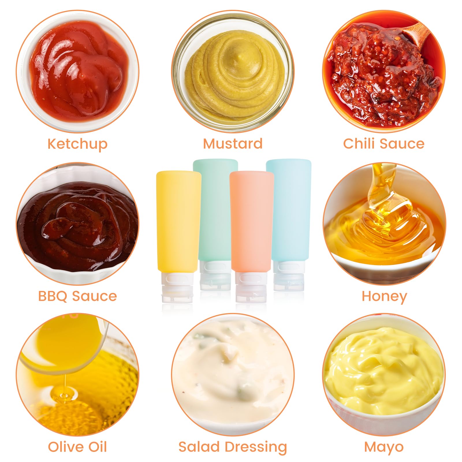 MICEBAY soft silicone squeeze bottle displays smooth dispensing