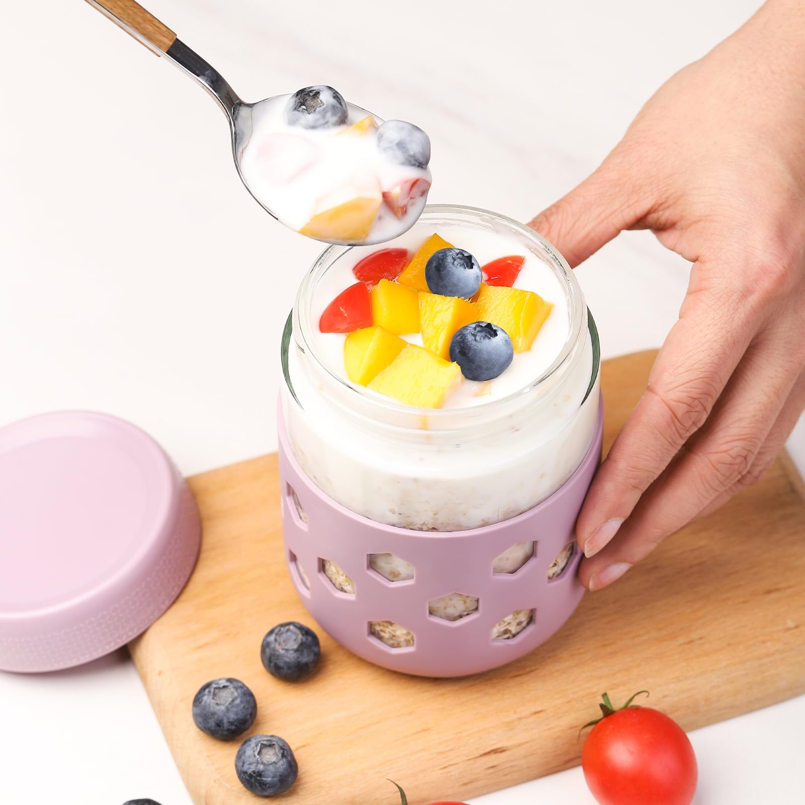 MICEBAY top-rack dishwasher-safe jars make cleanup quick and easy