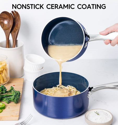 Michelangelo nonstick ceramic coating for easy release and simple cleaning