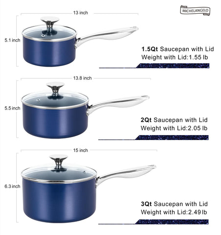 Michelangelo oven-safe induction-base, compatible with all stovetops.