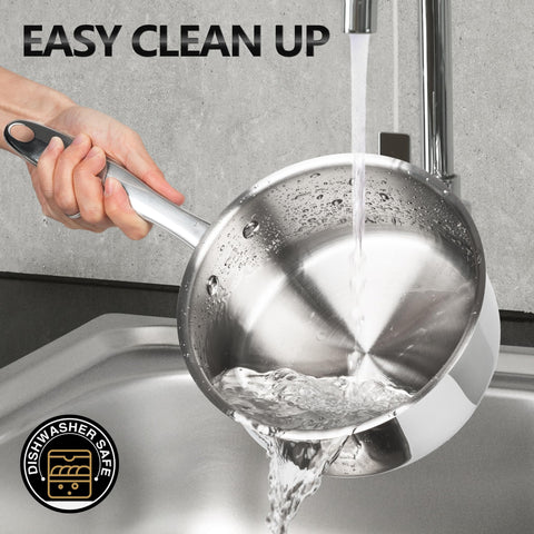 MICHELANGELO hollow-handle provides cool touch and secure grip.