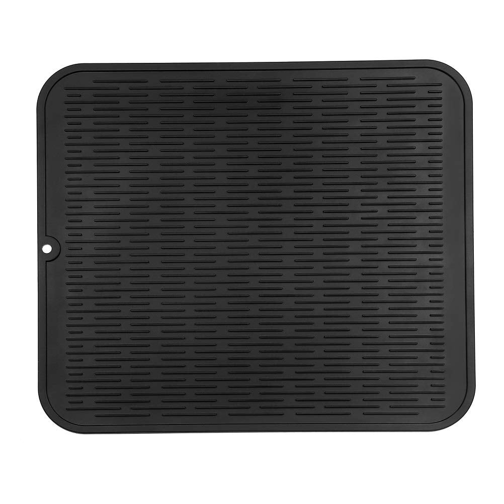 MicoYang silicone dish drying mat on a kitchen counter, versatile multi-use surface.
