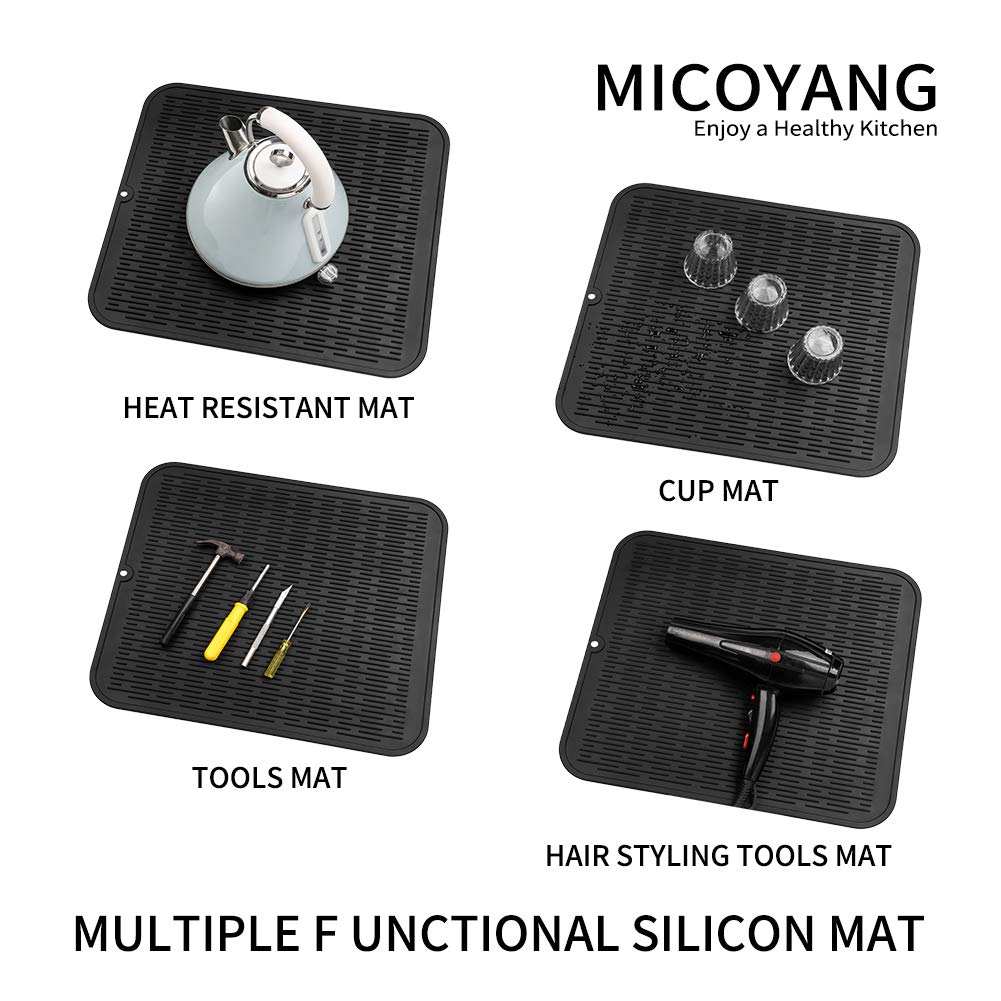 MicoYang silicone mat on sink edge, non-slip and protects surfaces.