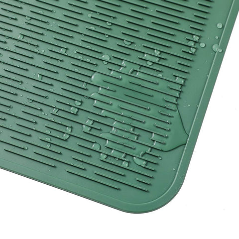 MicoYang drying mat helps air-dry utensils with a gentle surface.