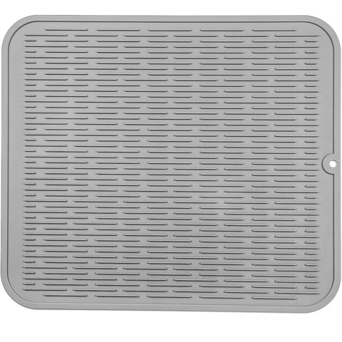 MicoYang silicone dish drying mat on counter provides safe air-drying surface