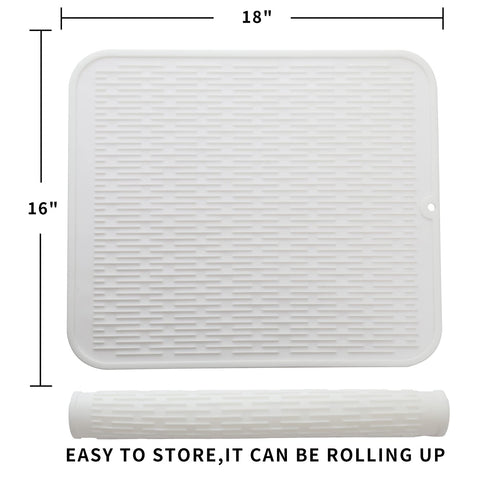 MicoYang silicone mat folded for compact storage in small kitchens.