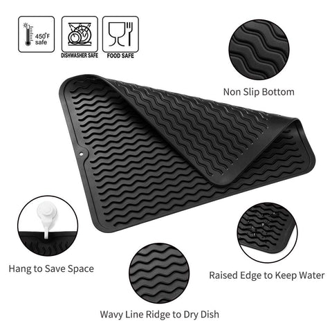 MicoYang silicone mat used as fridge or drawer liner keeps shelves tidy.