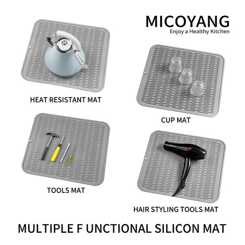 MicoYang heat-proof silicone mat protects surfaces from hot pots