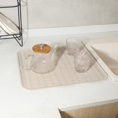 MicoYang silicone dish drying mat kitchen-counter companion keeps counters dry.