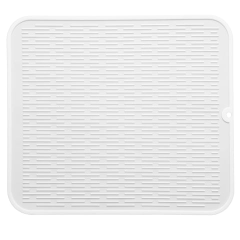 MicoYang silicone dish drying mat on counter for air drying.