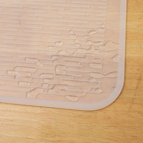 MicoYang silicone drying mat measures 24 by 18 inches for large loads.