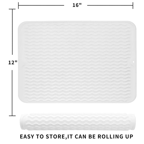 MicoYang silicone drying mat as sink protector and drip catcher.