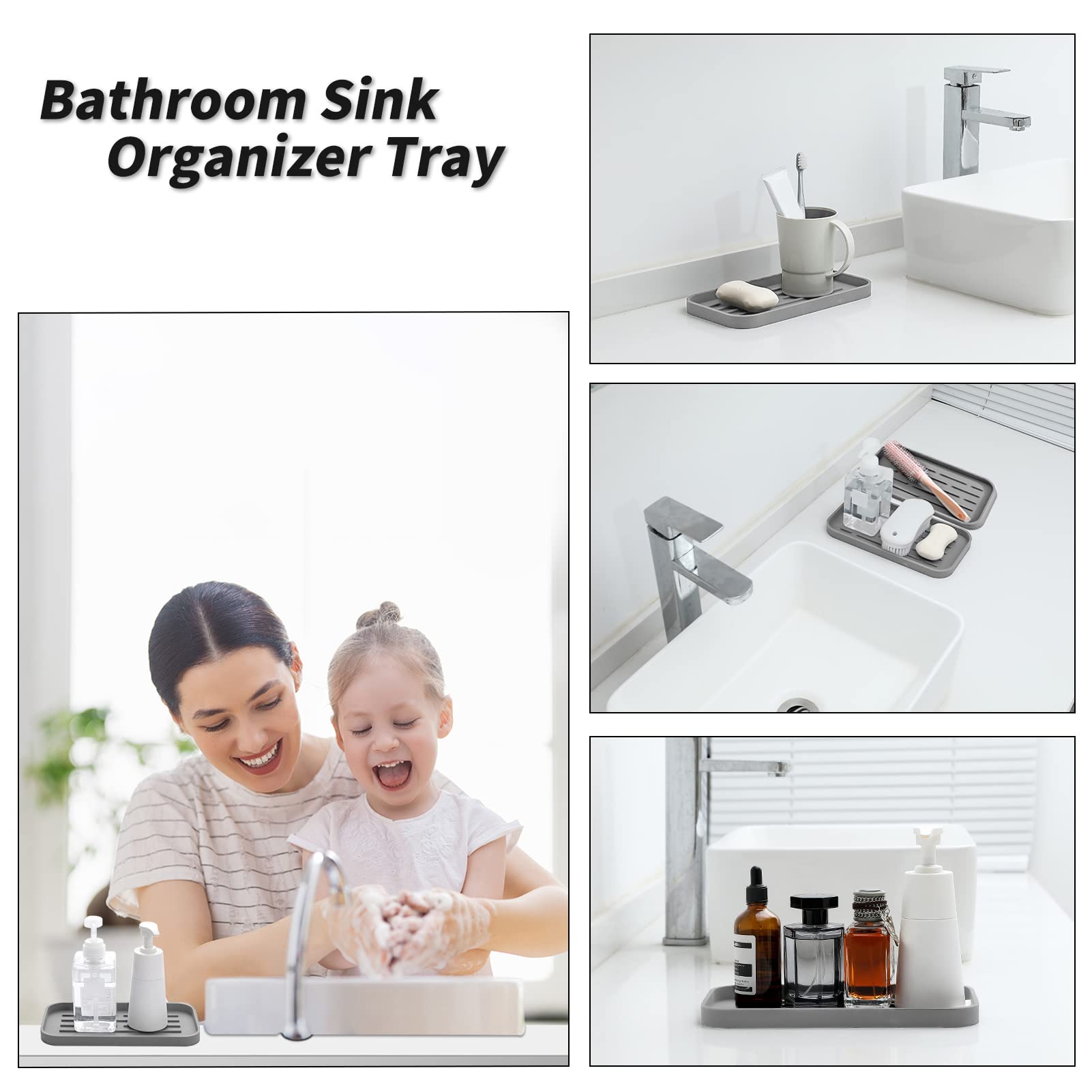 MicoYang silicone tray doubles as a coffee mat for quick drying near the sink.