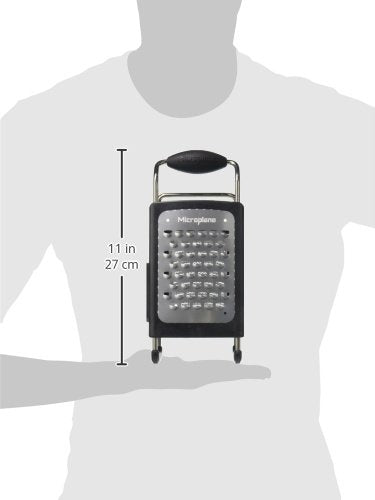Microplane four‑sided box grater ultra‑coarse blade for cheese and potatoes