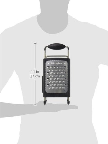 Microplane four‑sided box grater ultra‑coarse blade for cheese and potatoes
