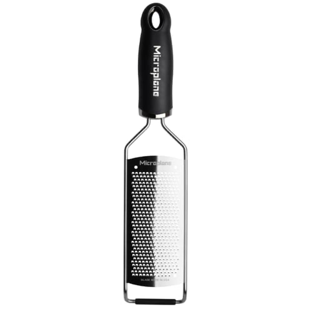 Microplane Gourmet Series teeth close-up highlighting sharp blades for smooth zesting
