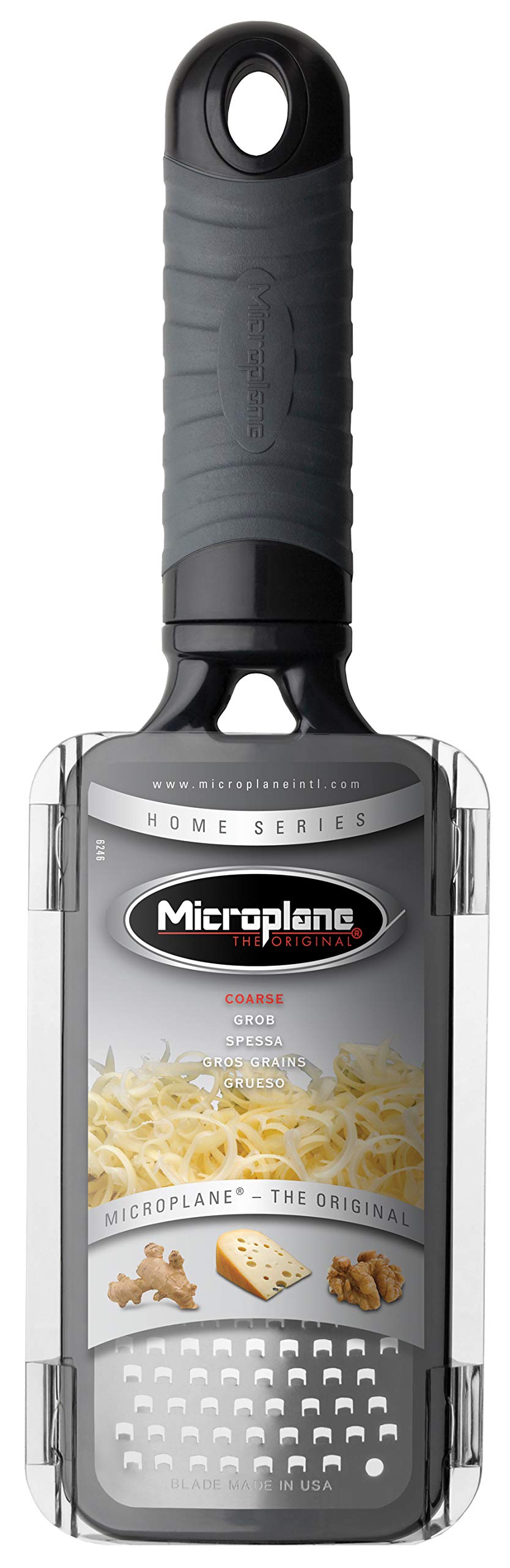 Microplane Home Series grater stored flat for easy kitchen organization