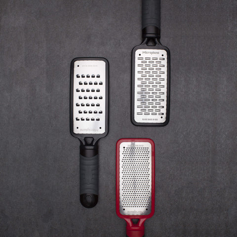 Microplane Home Series grater in dishwasher for easy cleaning and BPA-free steel