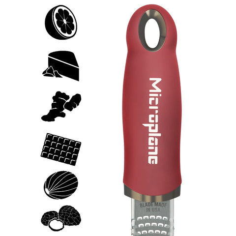 Microplane Premium Classic Zester zesting citrus to brighten dishes