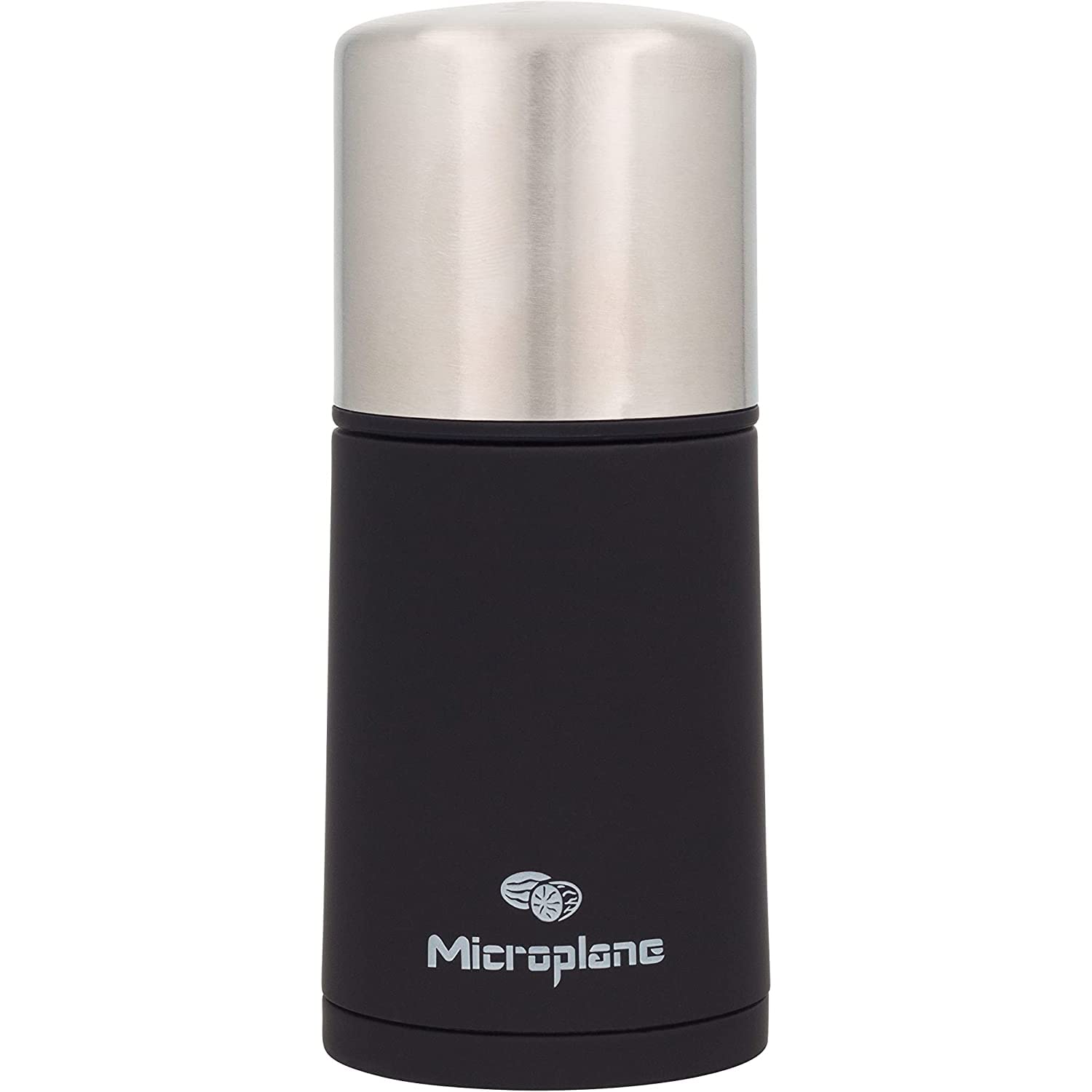 Microplane Spice Mill cap open, ready for loading spices and fresh grinding.