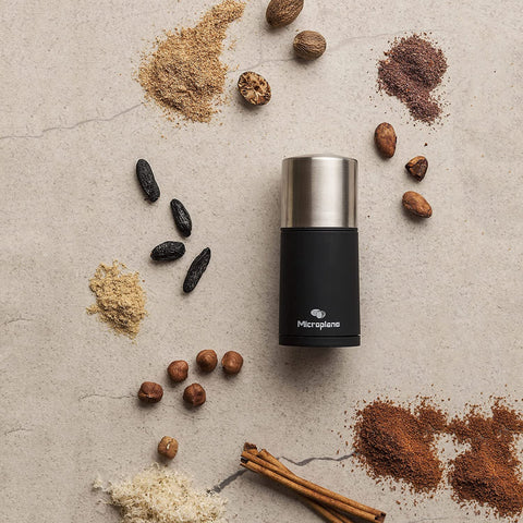 Microplane Spice Mill cinnamon ground for bright flavors.