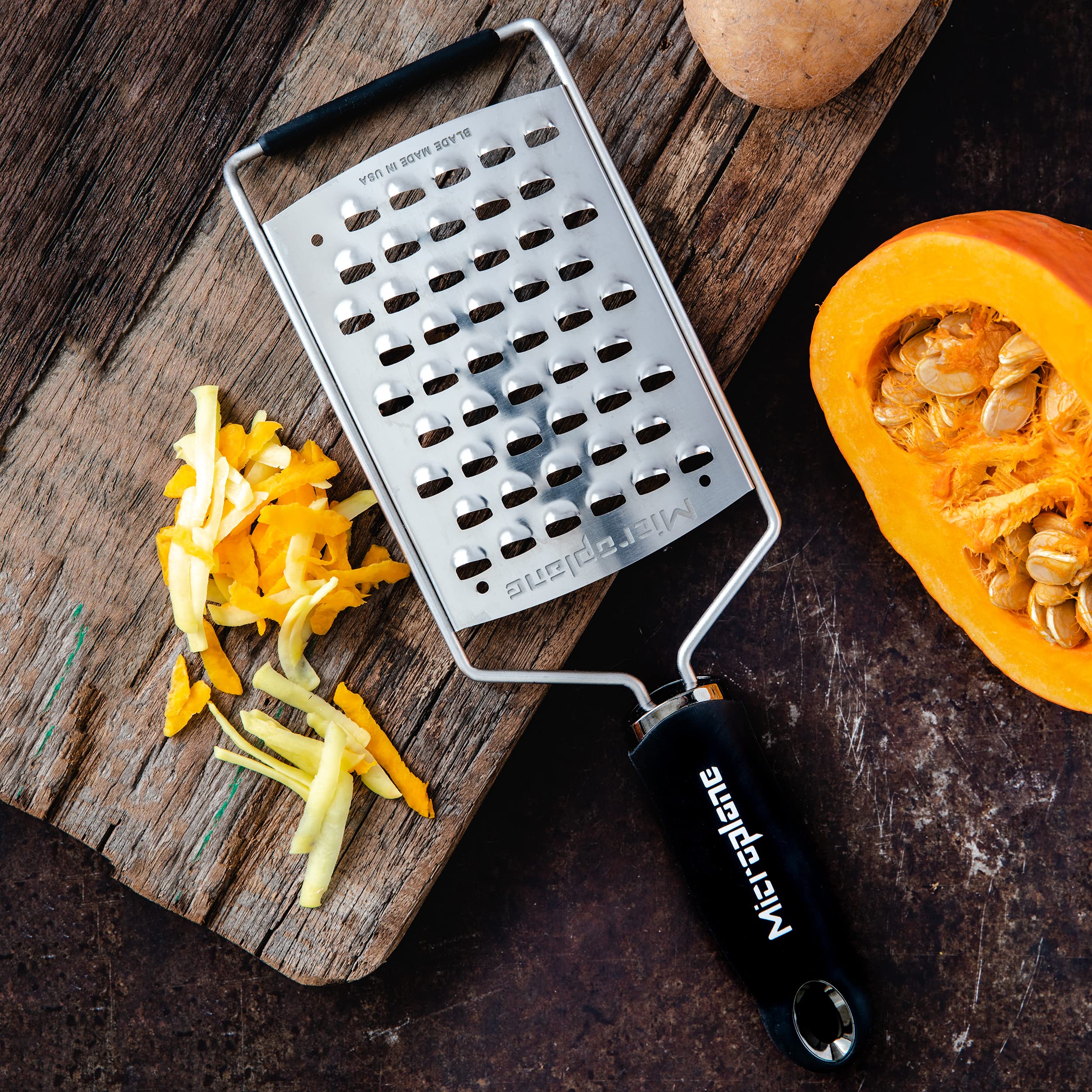 Microplane Ultra Coarse Grater cabbage shredding for bulk prep