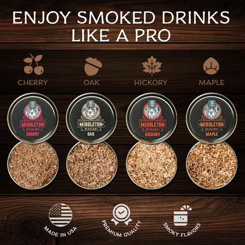 Oak wood chips from SmokeTop deliver balanced finish to cocktails.