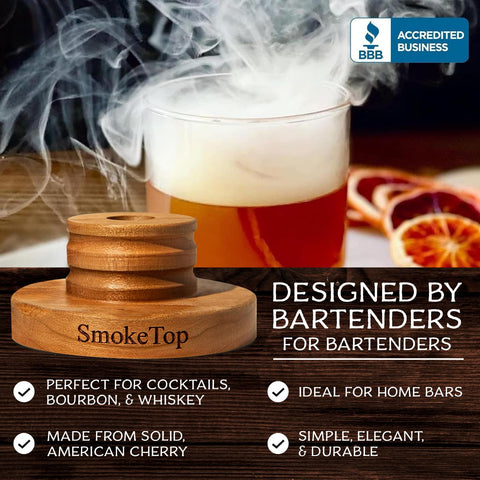 Middleton Mixology SmokeTop old-fashioned smoked glass setup
