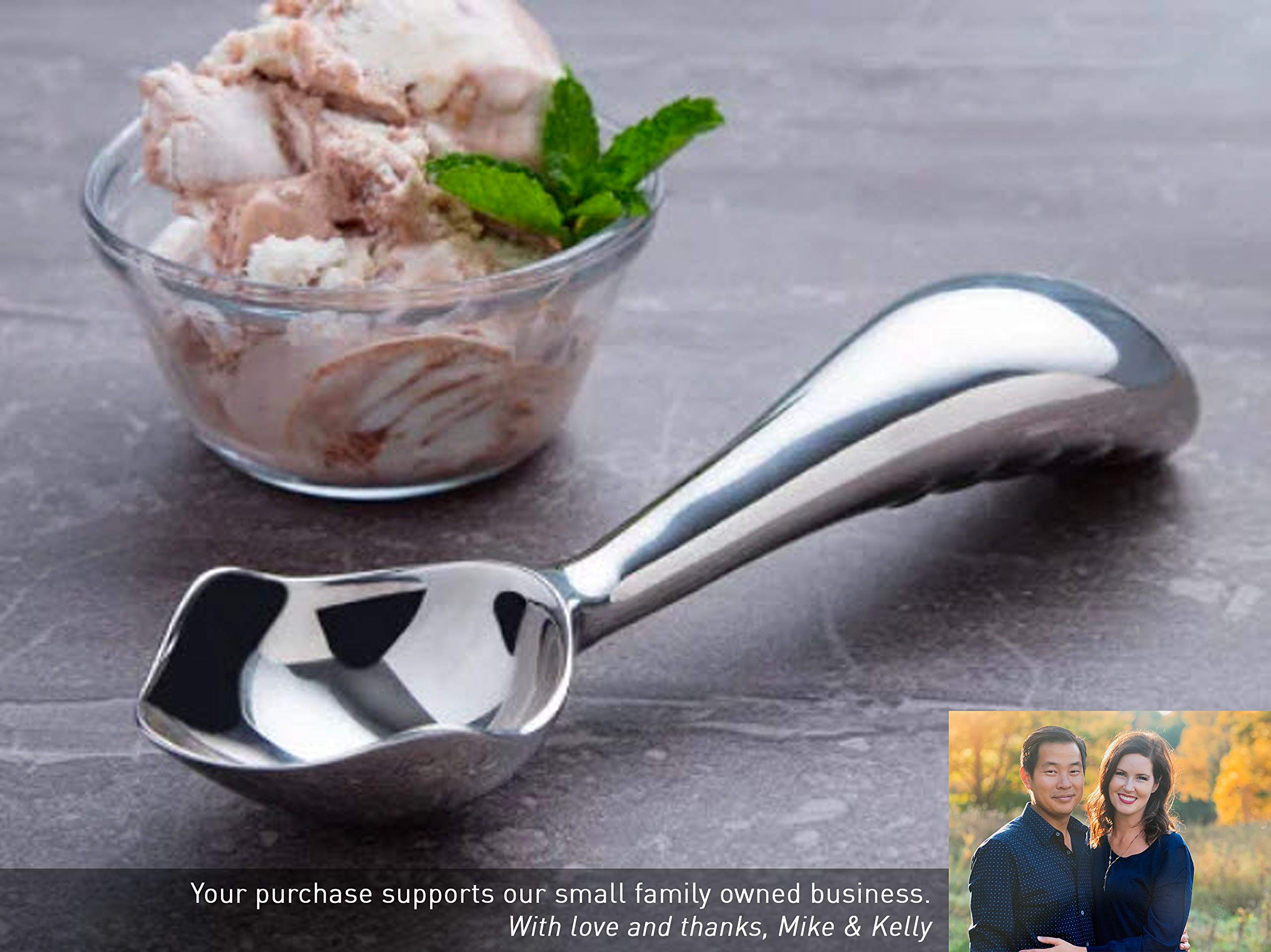 Midnight Scoop gift-ready packaging emphasizes a premium kitchen tool.