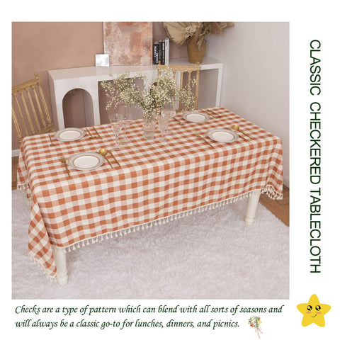 Midsummer Breeze farmhouse dining tablecloth versatile for spring and fall decor